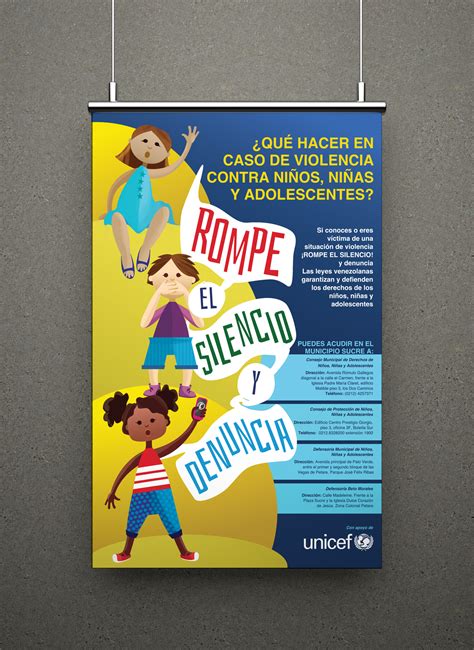 Afiche Informativo Para Abordar La Violencia Infantil Behance