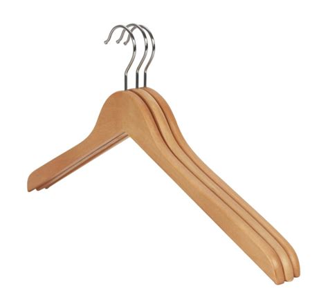 Wooden Coat Hanger, 44cm Natural Wood | General shirt and coat hanger