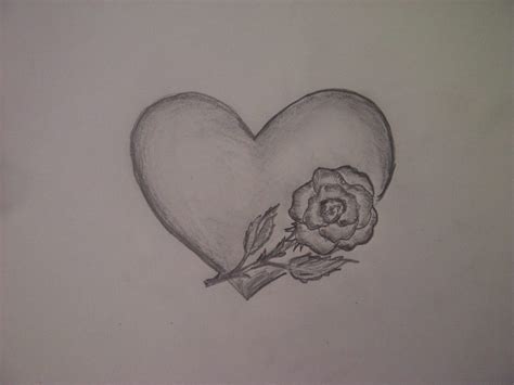 Dibujos A Lápiz De Corazones Dibujos A Lápiz