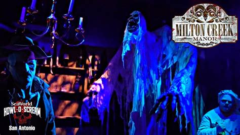 Seaworld San Antonio Howl O Scream Milton Creek Manor Haunted House