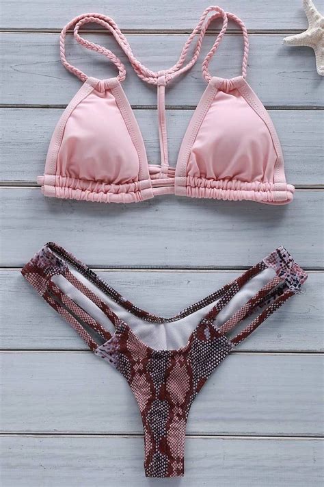 Bikini Animal Print Rosa Sexy Traje De Baño De Alta Calidad en Mercado Libre