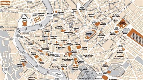 Mapa Tur Stico De Roma Plano De Los Monumentos