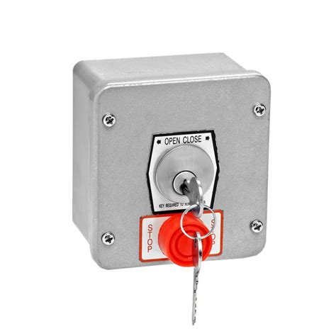 NEMA 4 Exterior Tamperproof OPEN-CLOSE Key Switch with Stop Button ...