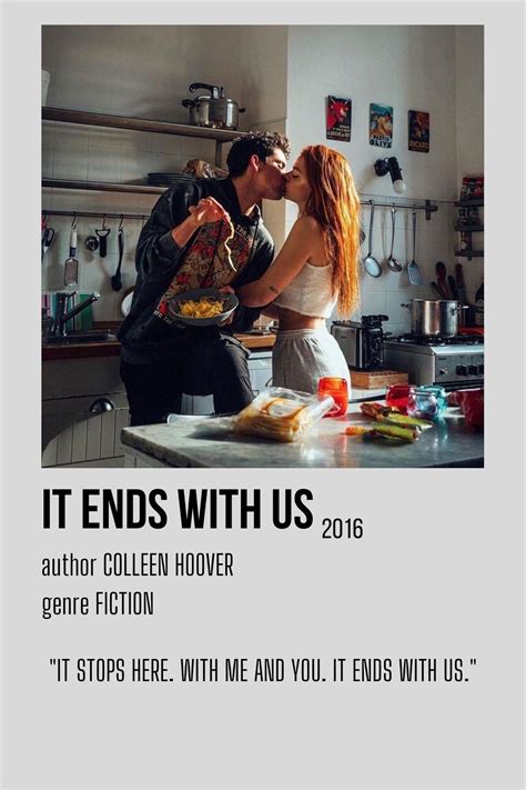 It Ends With Us Lily Atlas Colleen Hoover Minimalistic Polaroid Poster Teenage Books To Read