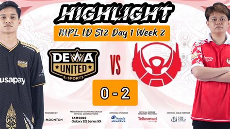 Highlights Dewa United Esport Vs Bigetron Alpha Mpl Id Season Hari