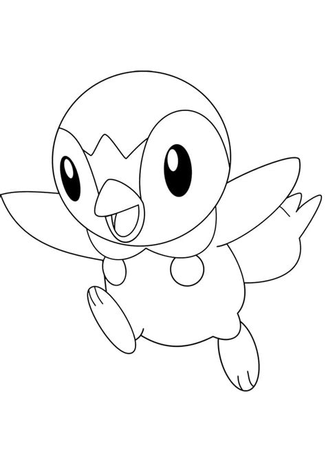 Piplup Coloring Pages Free Pokemon Coloring Pages Printables