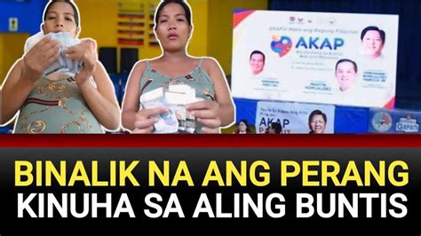 Binalik Na Ang Perang Kinuha Sa Aling Bun Tis Cong Pulong Duterte