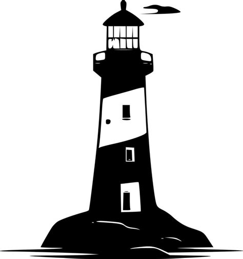 faro minimalista y sencillo silueta vector ilustración 24164157