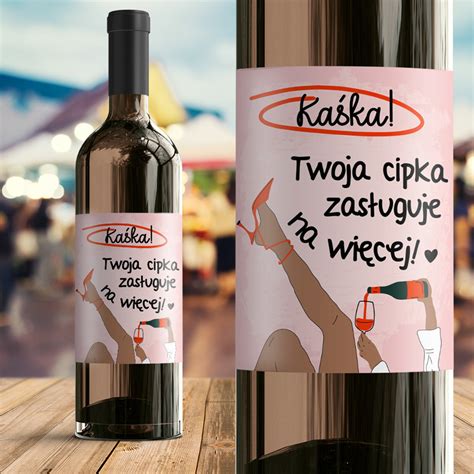 Etykieta na wino dla singielki prezent na rozwód rozstanie