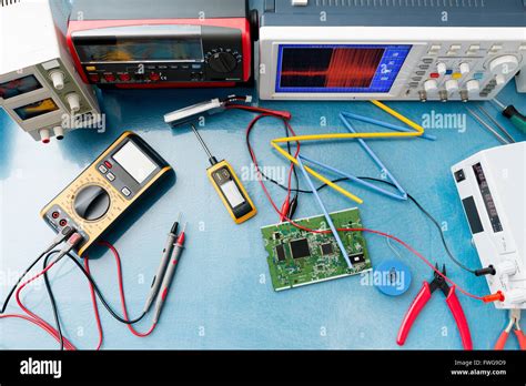 Electronic Measuring Instruments Stock Photo Alamy