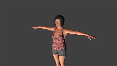 Modelo 3d Base De Malla De Personaje Femenino Gratis TurboSquid 1418498