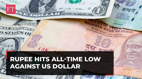 Rupee Hits All Time Low Against Us Dollar Falls Paise To