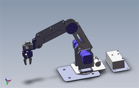 三轴机械臂模型 SOLIDWORKS 2018 模型图纸下载 懒石网