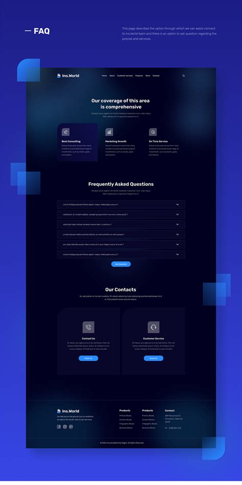 Insurance World - Full Website on Behance