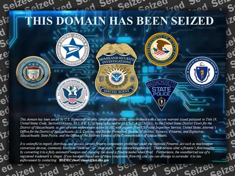 Domain Seized By Law Enforcement