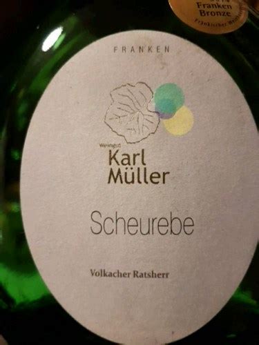 Karl Müller Volkacher Ratsherr Scheurebe Vivino US