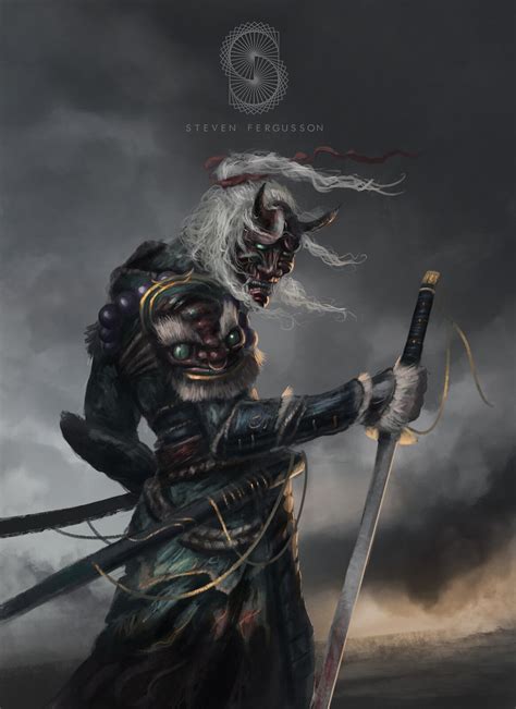 Oni Samurai Art