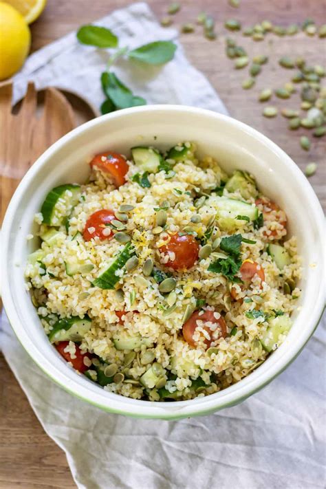 Bulgur Salad With Lemon And Herbs Wow Easy Recipes