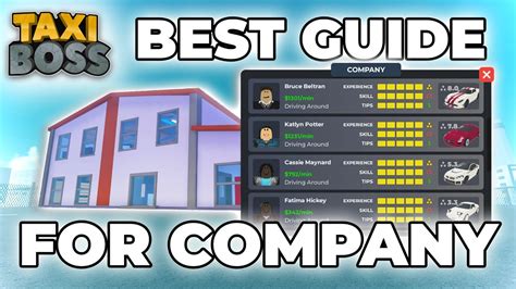 Best Guide For Taxi Boss Company Roblox Taxi Boss Youtube