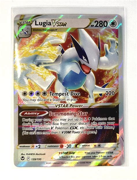Lugia Vstar 139195 Full Art Ultra Rare Pokemon Tcg Silver Tempest