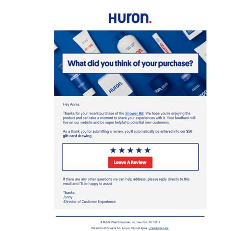 Product Review Emails Best Practices And Examples