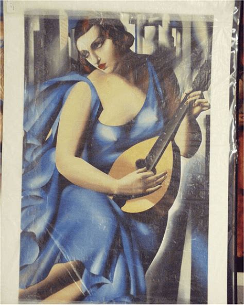 Tamara De Lempicka Artist Signed Limited Edition Serigraph On Paper