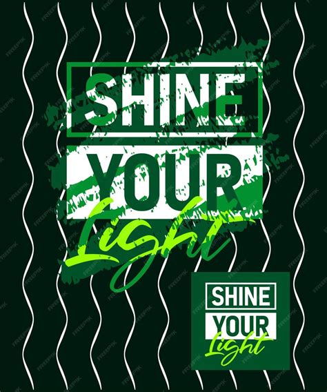 Premium Vector Shine Your Light Motivational Stroke Typepace Design