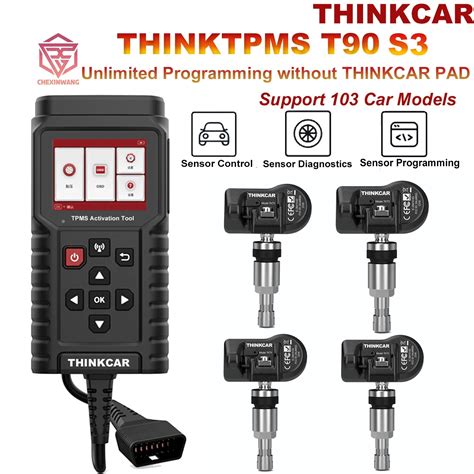 Thinktcar THINKTPMS TP T90 TPMS Programista S3 315MHz 433MHz 2in 1 Ci