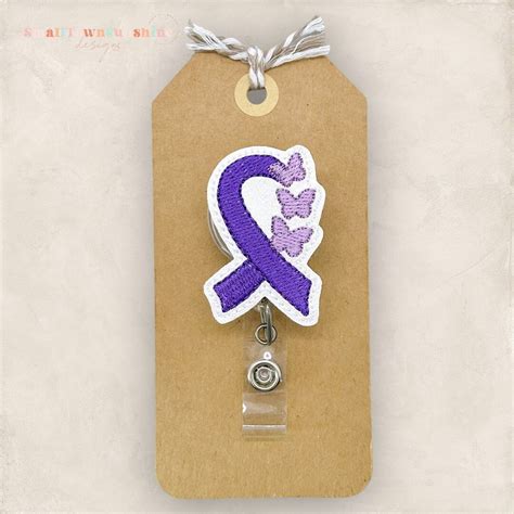 Lupus Butterfly Ribbon Badge Reel, Lupus Awareness Badge Reel ...