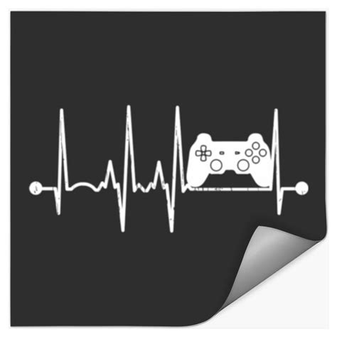 130 Video Games Stickers Gaming Heartbeat Game Love Sold By Edgar