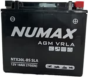 Amazon Fr Batterie Numax Agm Sla Scell E Ytx L Bs Sla V Ah