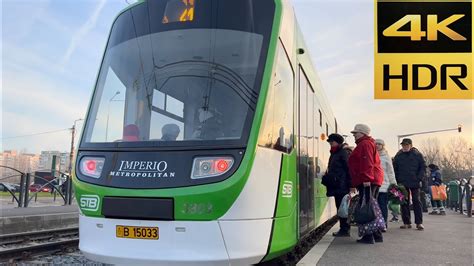 4K 60fps HDR STB Bucharest New Tramways Astra Imperio Metropolitan On