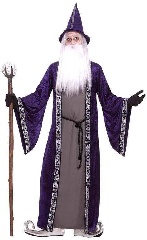 Merlin Wizard Magician Sorcerer Medieval Soothsayer Mens Costume