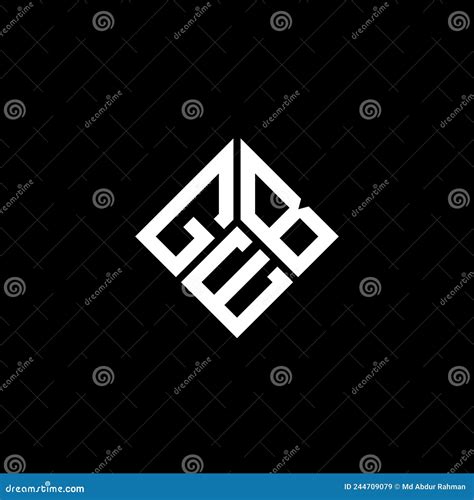 GEB Letter Logo Design On Black Background GEB Creative Initials