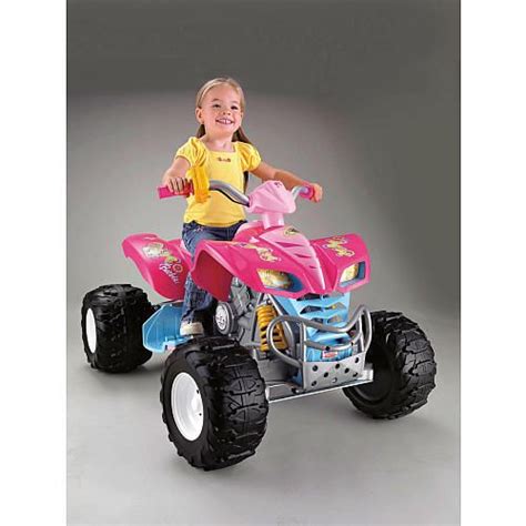 Power Wheels Fisher Price Kawasaki Kfx Quad Ride On Barbie Power