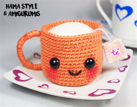 Taza de té amigurumi PATRÓN GRATIS Marta Ruso