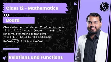 Check Whether The Relation R Defined In The Set 123456 As R A