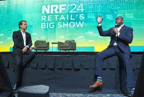 NRF 2024, vibrante em seu segundo dia com com Magic Johnson - Update or ...