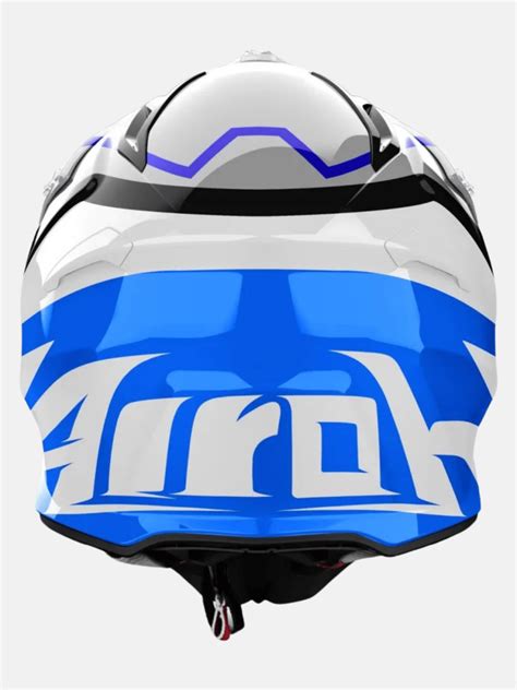 Airoh Aviator Ace Ground Blue Gloss Cross Motorcycle Helmets