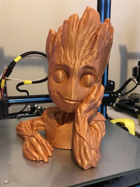 D Printed Baby Groot Pot Planter Etsy Canada