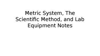 Metric System Scientific Method And Lab Equipment Powerpoint Tpt