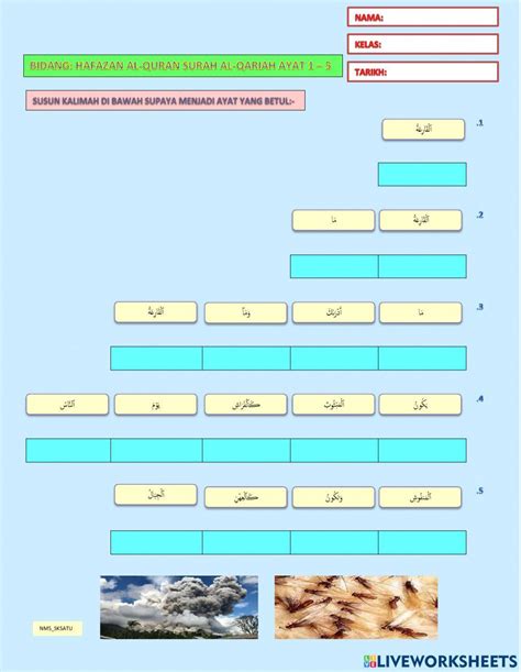 Surah al-Qariah free online worksheet | Live Worksheets