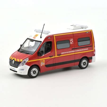 Miniature Renault Master Vsav Pompier Norev