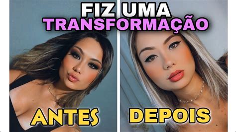 FIZ UMA TRANSFORMAÇÃO FIQUEI LOIRA YouTube