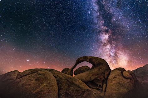 Fondos De Pantalla Larga Exposici N Canon Estrellas Arco