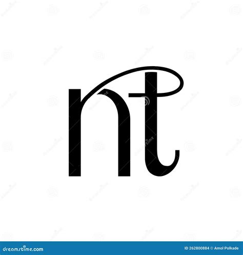 NT Brand Name Initial Letters Icon. NT Monogram Stock Vector ...