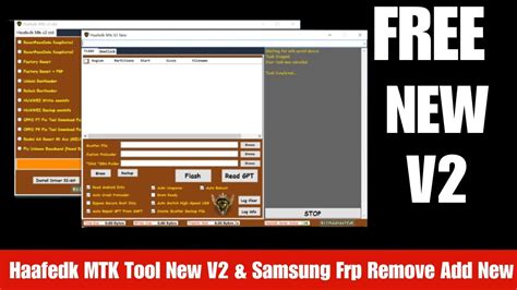 Haafedk Mtk V2 New Update Samsung Frp Remove Added New Unlock Tool Free Youtube