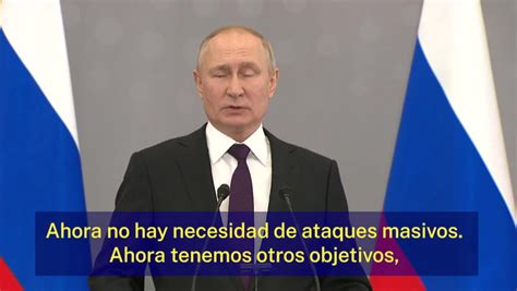 Putin Da Por Terminados Los Ataques Masivos Contra Ucrania Tras La