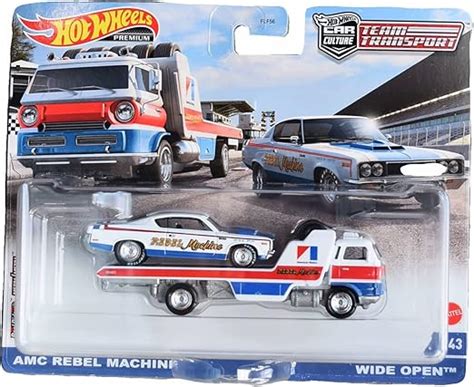 Amazon Hot Wheels AMC Rebel Machine Wide Open Team Transport Wide Open Toys Games
