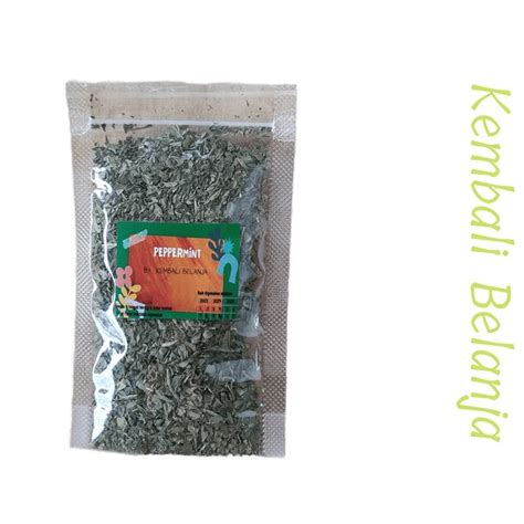 Jual Daun Mint Kering Gram Teh Daun Mint Dried Peppermint Teh